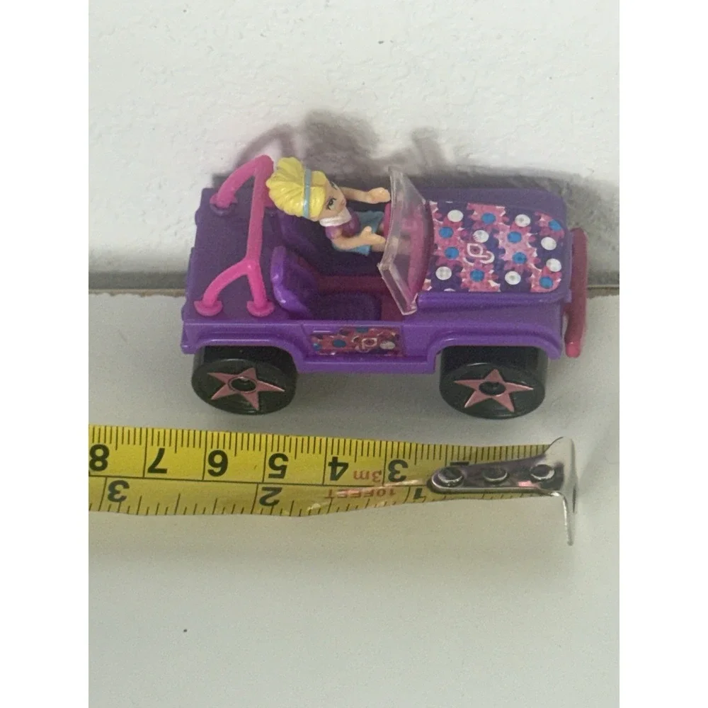 Mattel 2007 Polly Pocket Wheels Car #10 Glitzy Grape w/ Driver